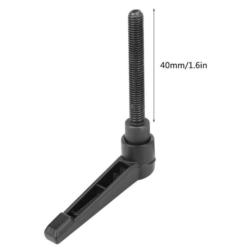 4 Pcs M8 Stainless Steel External Thread Handle, Black (40 Mm)
