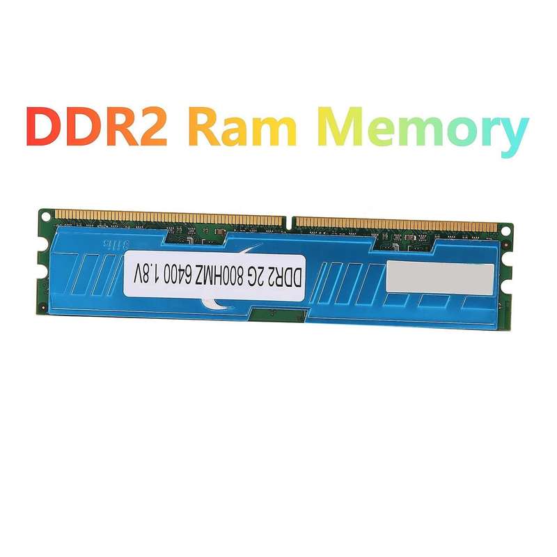 2gb Ddr2 Ram Memory 800mhz 1.8v for Intel Amd Desktop Memory Ram(a) Blue