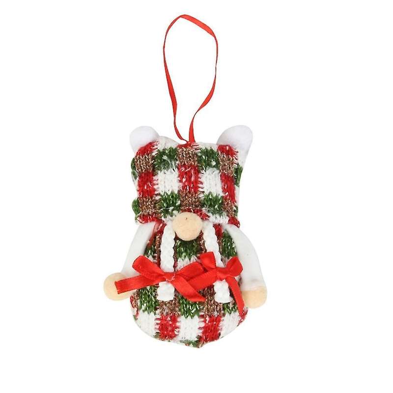 Christmas Decoration Gnome Faceless Doll Santa Knitted Plush