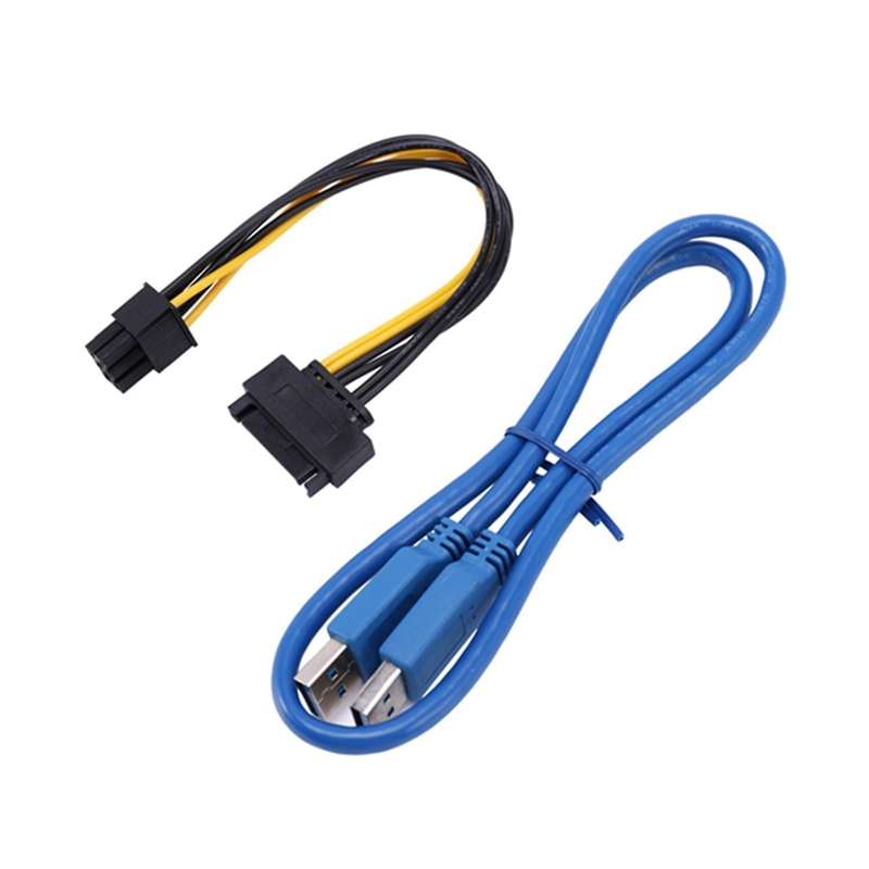 Riser Card Adapter 6 Pin Adapter for Eth Bitcoin Mining