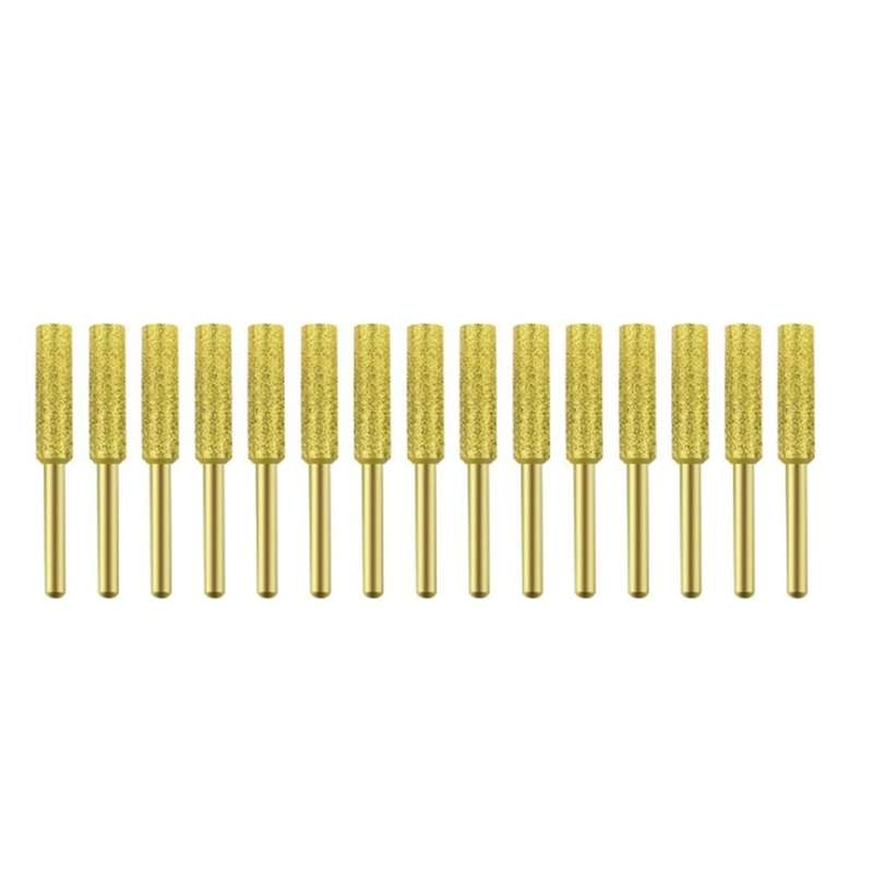 15pcs 5.5mm Chainsaw Sharpener Burr Grinder Polishing Grinding Heads