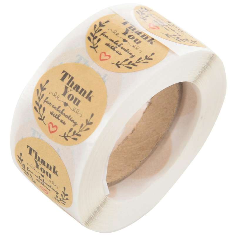 1000 Thank You Scrapbooking Label Adhesive Sticker Labels 8x5x4cm