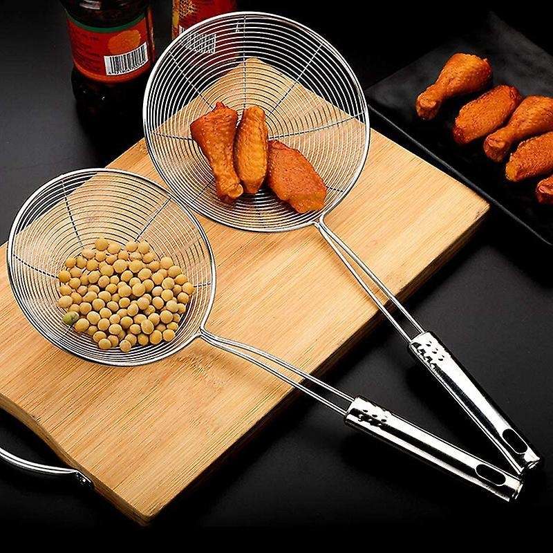 Skimmer Spoon, 4 Pack Stainless Steel Spider Strainer Skimmer Spoon