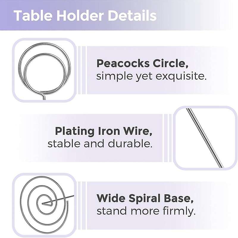 Table Number Bracket 10 Pieces-place The Card Holder Digital Bracket