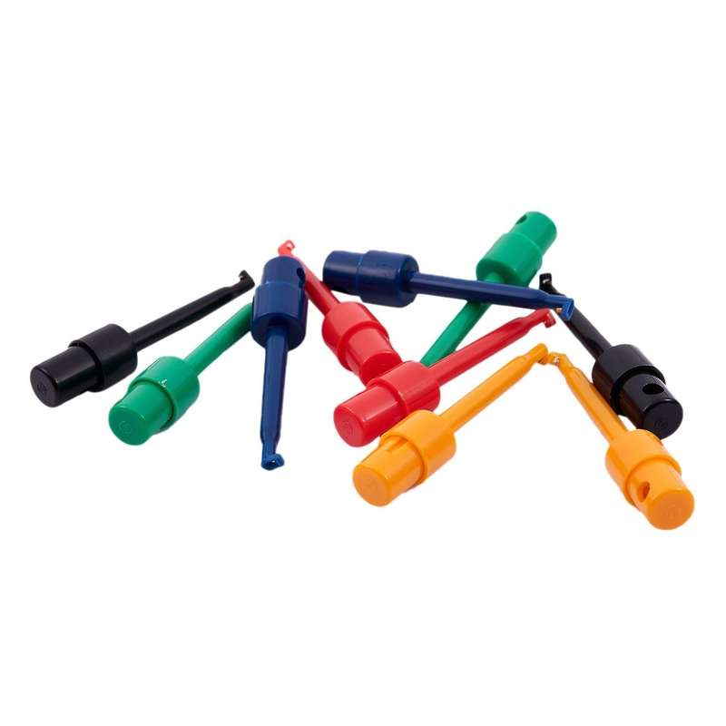 Lot De 10 Grande Taille Ronde Crochet Simple Clip Sonde De Test