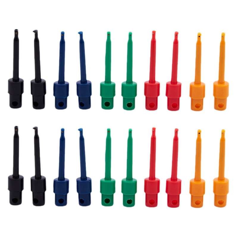 Lot De 10 Grande Taille Ronde Crochet Simple Clip Sonde De Test