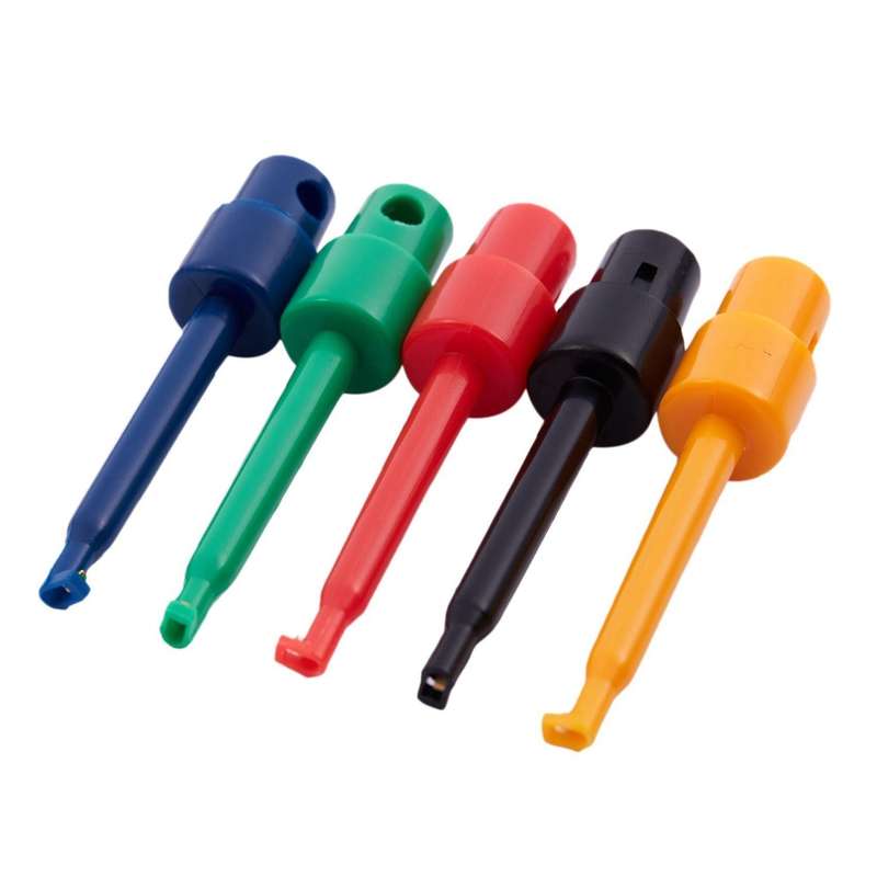 Lot De 10 Grande Taille Ronde Crochet Simple Clip Sonde De Test