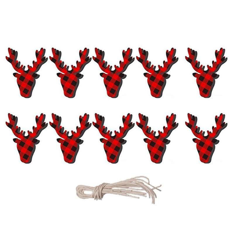 10pcs Lattice Pattern Vintage Snowflake Christmas Tree Decor Gifts B