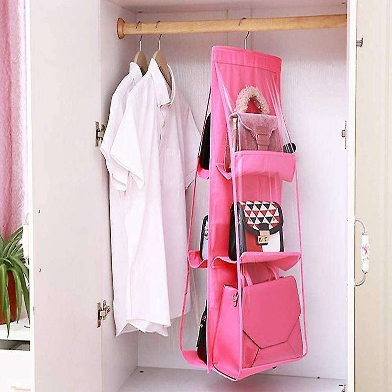 Hanging Closet Organizer, Hanging Handbag Purse Organizer (blue)