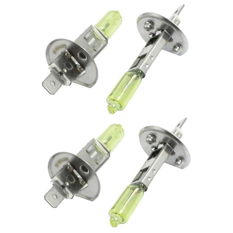 4 Pcs Dc 12v 100w H1 3000k Super Yellow Led Car Fog Light Bulb Lamp