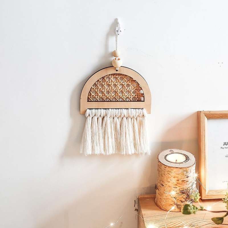 Bohemia Handwoven Macrame Tapestry with Tassels Hanging Decorations