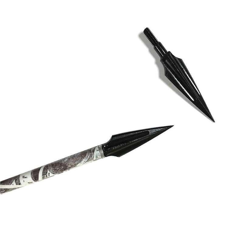 6 Pcs Metal Archery Arrowheads 125 Grain Broad Head Tips Arrows