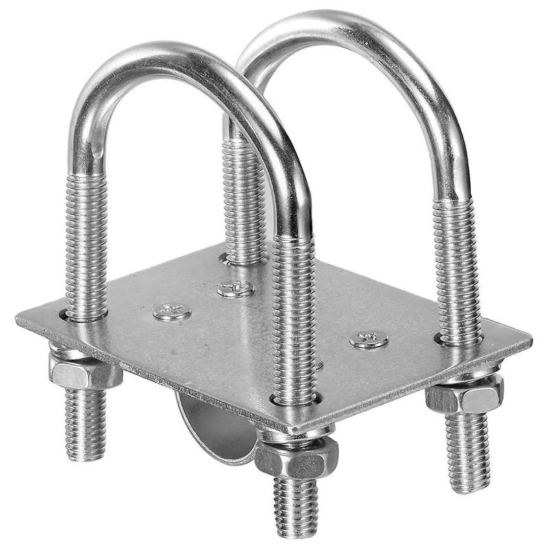 Antenna Mast Clamp Bracket with U-bolts Anti-rust Clamp Panel