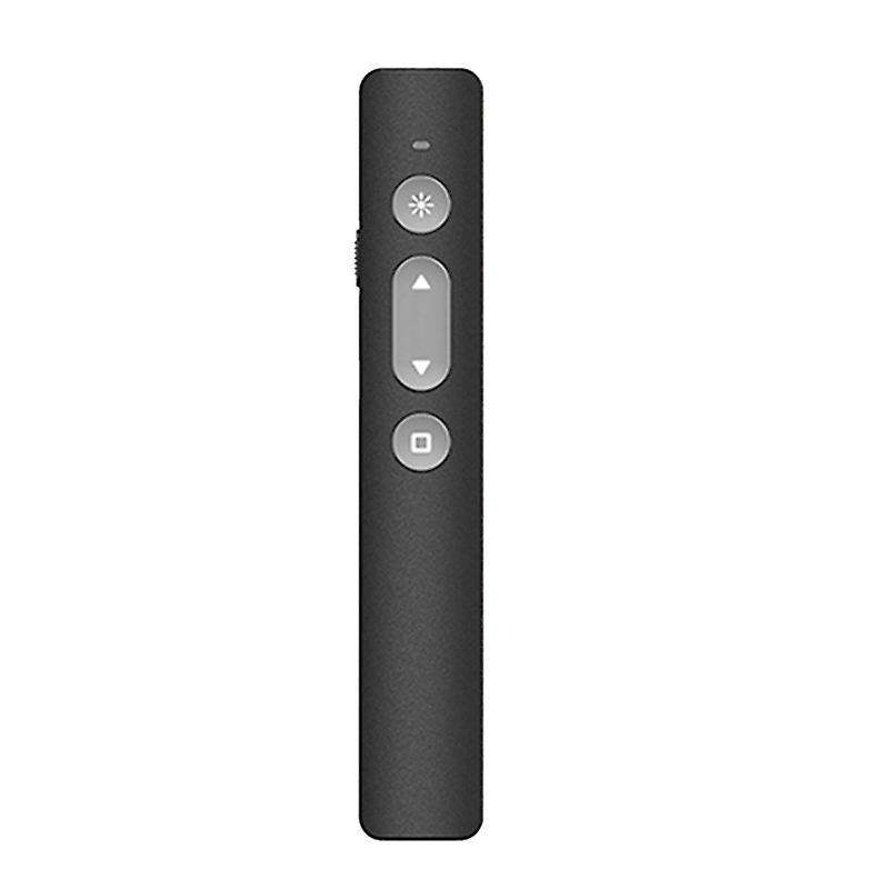 Rechargable Wireless Presenter Rf 2.4ghz Usb Black Powerpoint Ppt