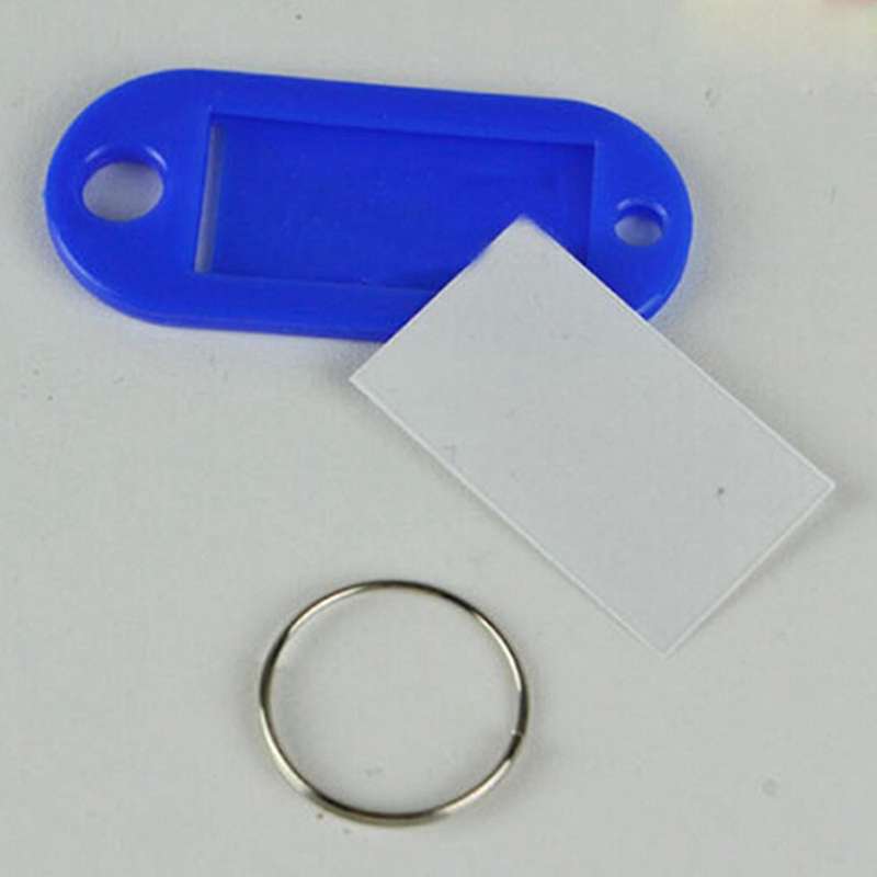 Color Plastic Key Id Label Name Card Tags Keychains Keyrings