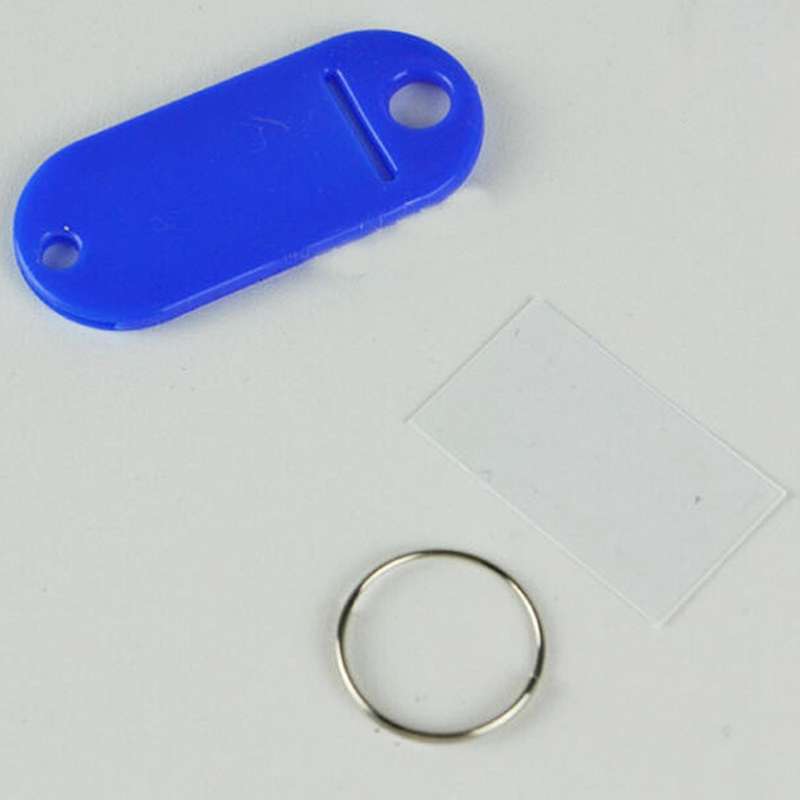 Color Plastic Key Id Label Name Card Tags Keychains Keyrings