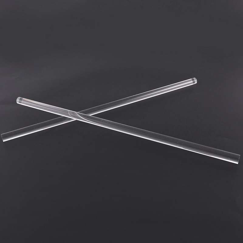 2pcs 10mm Clear Round Perspex Acrylic Pmma Extruded Rod 12" Length