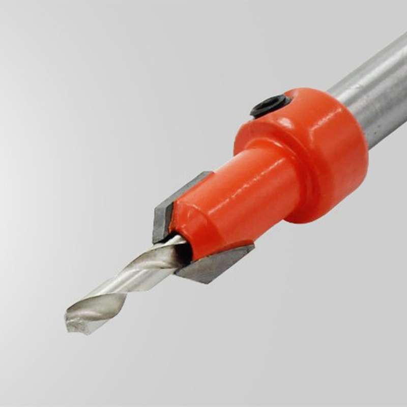 5pcs Wood Hole Drill Bit,8mm Shank Countersink Drill Bit Router Bit
