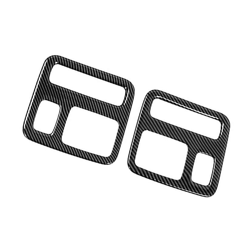 Carbon Fiber Abs Car Roof Reading Light Cover Trim