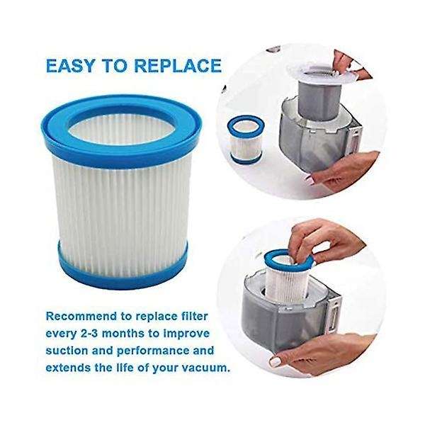5 Pcs Replacement Filters for Black+decker Cordless Vacuum Vacuums