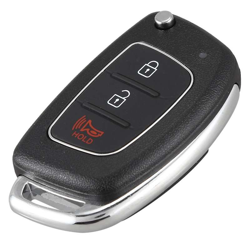 3 Buttons Flip Folding Remote Key Fob Shell Case for Mistra Hyundai