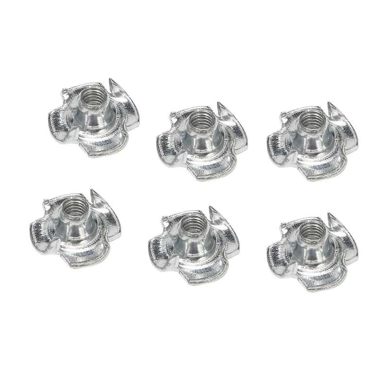 Set Of Assorted Four Prong Nuts Metal Coating (m4 100pcs)