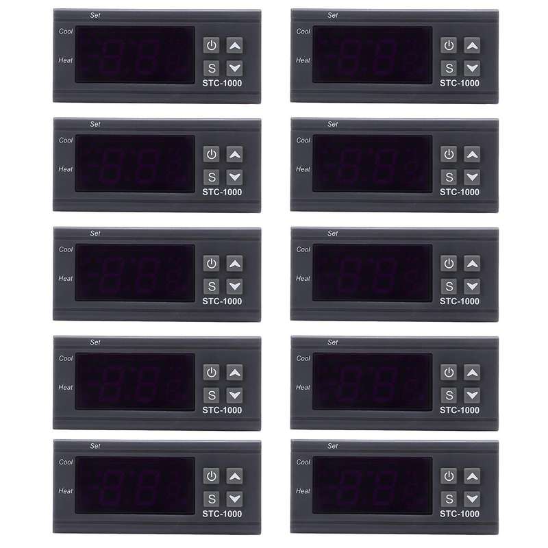 10x Stc-1000 Temperature Controller Thermostat Regulator+sensor Probe