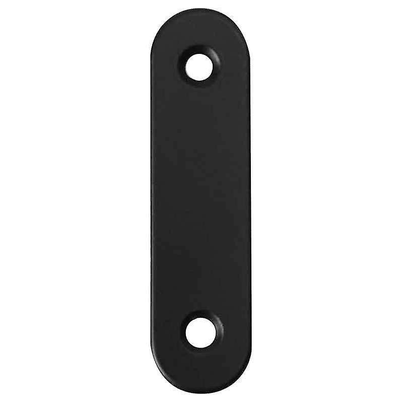 10pcs Stainless Steel Straight Bracket Flat Bracket 60mm Black
