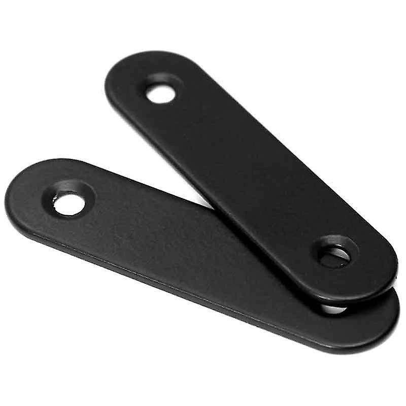10pcs Stainless Steel Straight Bracket Flat Bracket 60mm Black