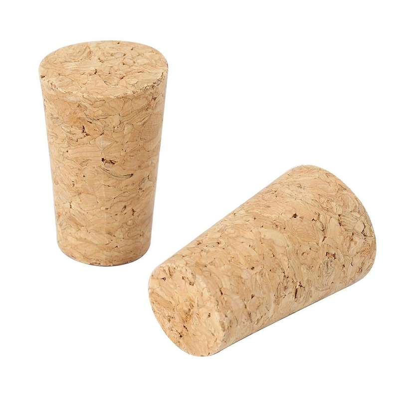 40pcs/lot Natural Wood Corks Cone Type Corks Plug Sealing Cap
