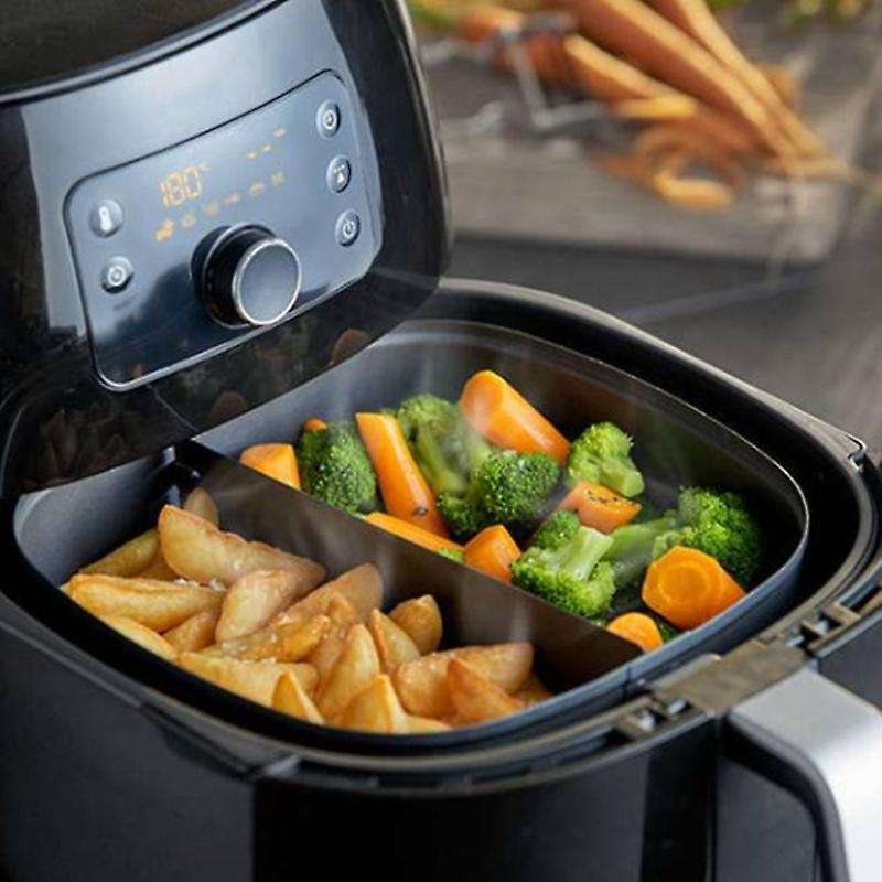 Air Fryer Cooking Divider for 5l Air Fryer Keeps Food Separated 21cm Black