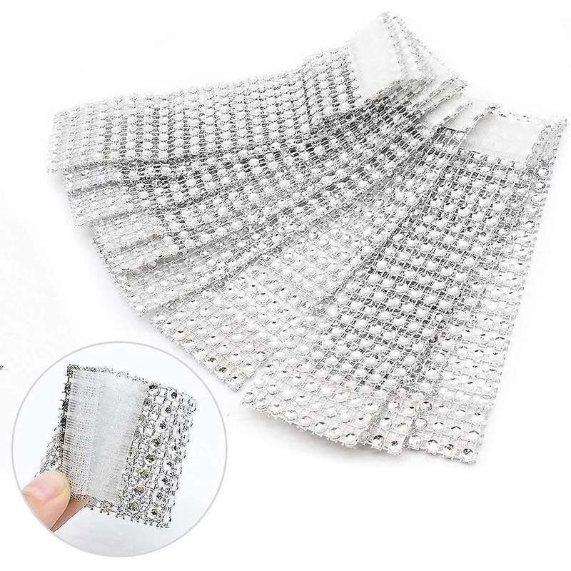 Napkin Ring Shiny Chair Bow Shiny Buckle Party Decoration ,silver