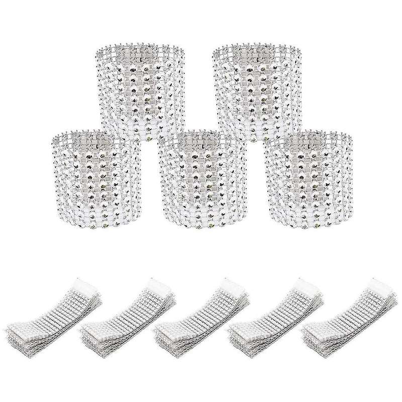 Napkin Ring Shiny Chair Bow Shiny Buckle Party Decoration ,silver