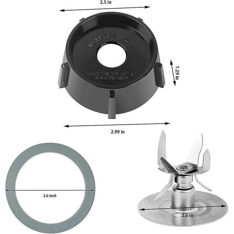 For Oster Osterizer with 4902 Blender Bottom & 6 Point Blade 4980