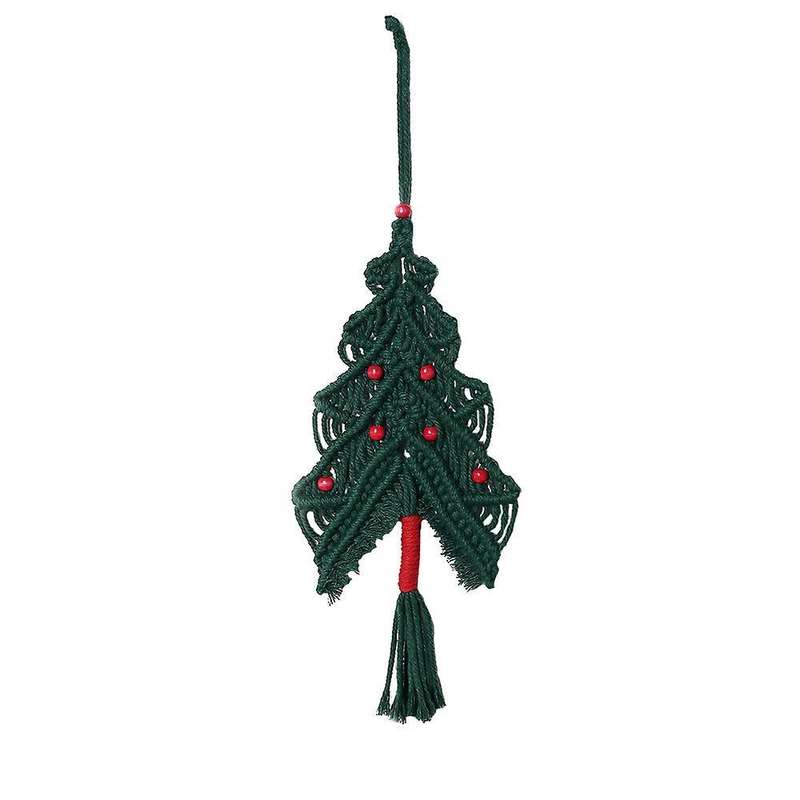 Macrame Christmas Tree Wall Hanging Tapestry for Living Room