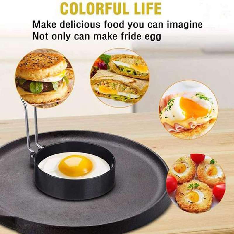 5 Pack Non-stick Egg Rings for Griddle,frying Egg Maker Molds