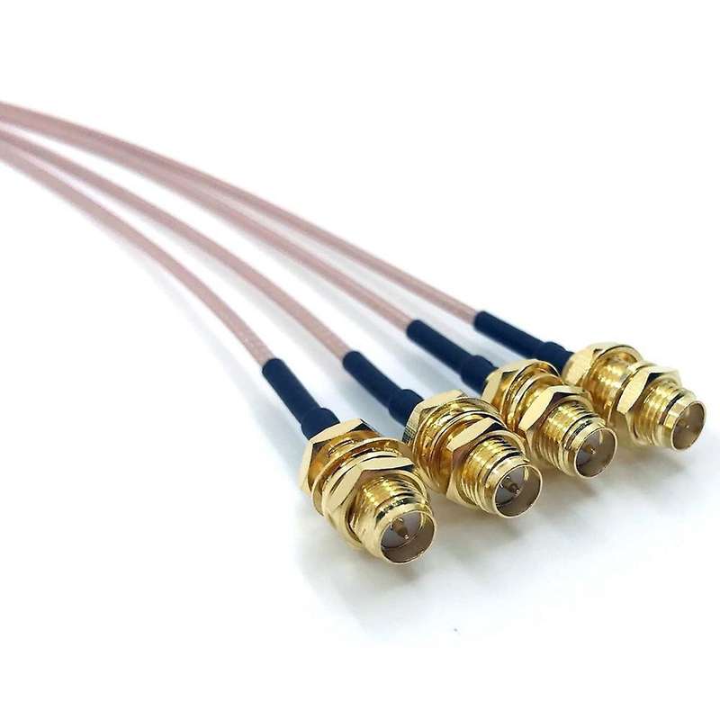 Pack Of 4 Rf U.fl(ipex/ipx) Mini Pci to Rp-sma Female Pigtail Antenna