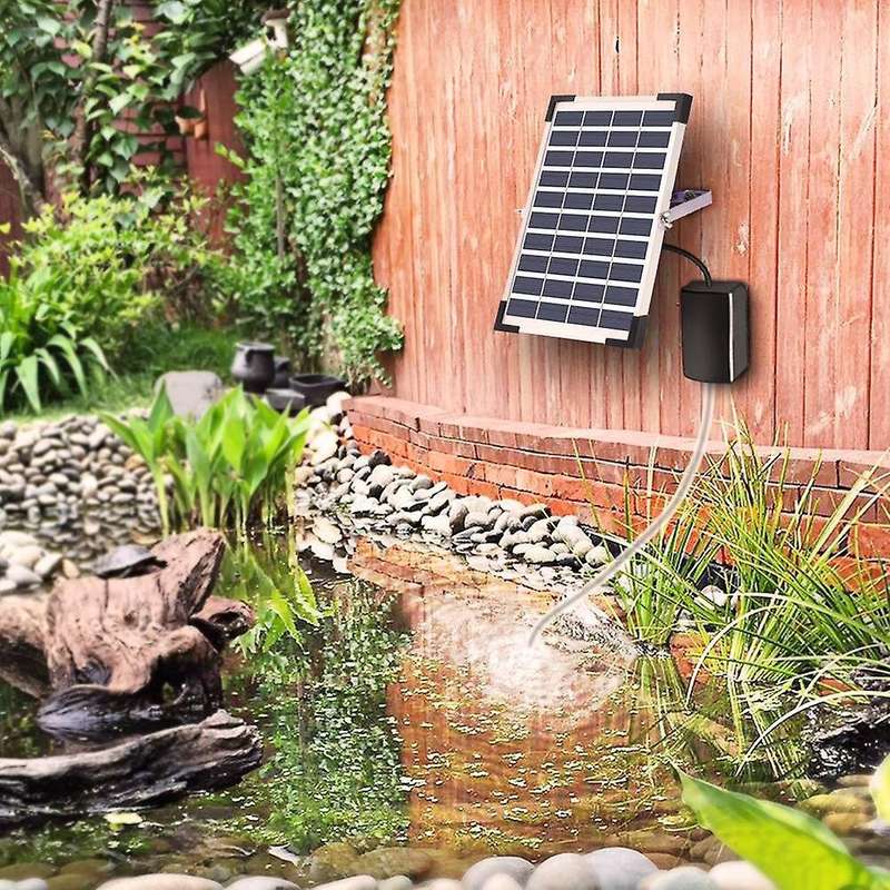 10v / 5w Solar Air Pump Has Built-in 2400mah Battery
