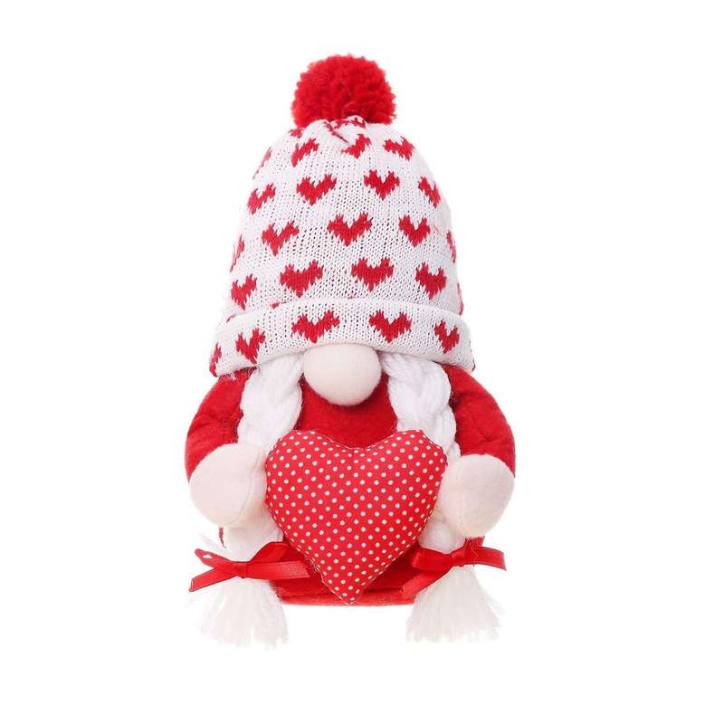 Gnomes Plush Toy for Kids Gifts Ornaments Rudolph Faceless Elf Doll B