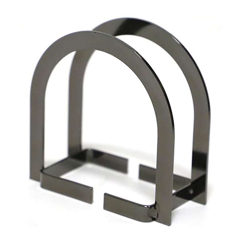 Nordic Door-shaped Paper Towel Rack Vertical Napkins (black)