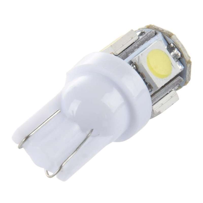 20pcs T10 194 168 W5w 5 5050 Smd Led Light Bulb Xenon Whit
