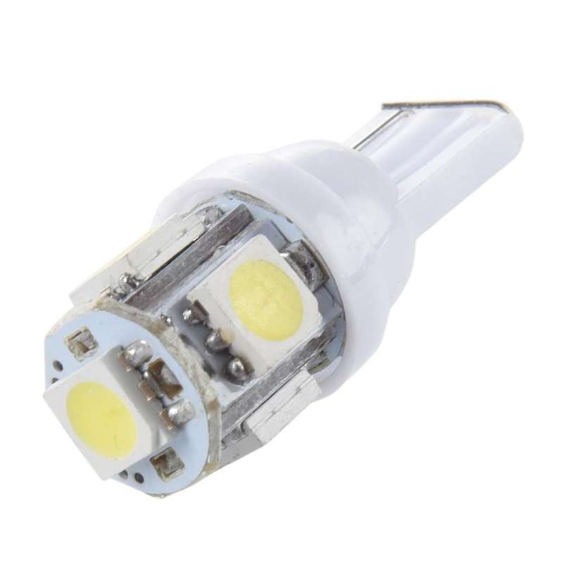 20pcs T10 194 168 W5w 5 5050 Smd Led Light Bulb Xenon Whit