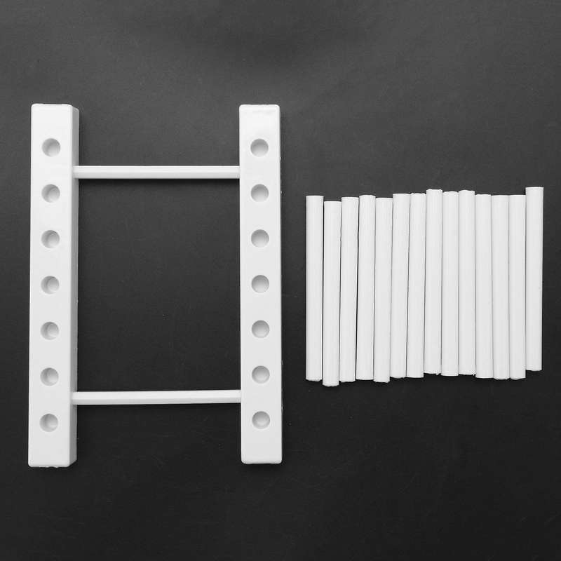 2x Kitchen Organizer Pot Lid Rack Dish Rrain Rack Spoon Holder White
