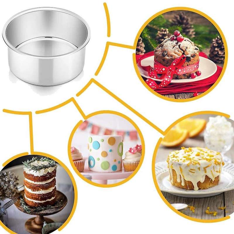 Cake Pan Set Of 3,round Baking Layer Pans Bakeware for Pizza Bread