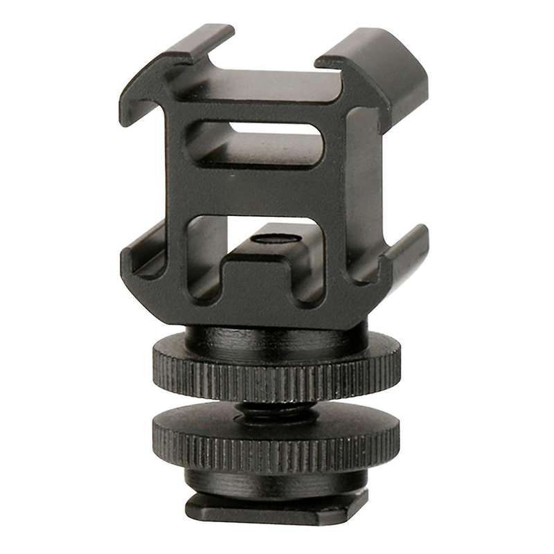 Camera Triple Cold Shoe Adapter,for Led Monitors/flash Video Camera