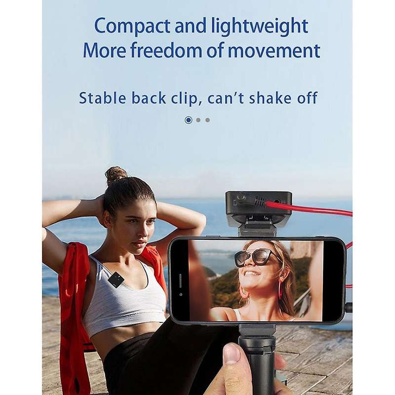 Sk750 Wireless Lavalier Mic for Smartphone Laptop Ic Tiktok(1 to 2)