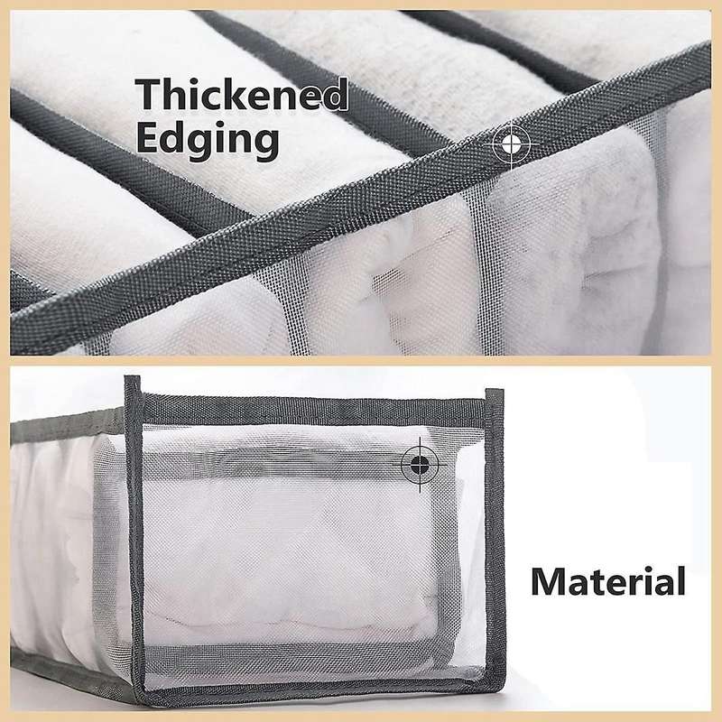 2 Pcs Washable Clothes Organizer for Folded Clothes,clothes Storage
