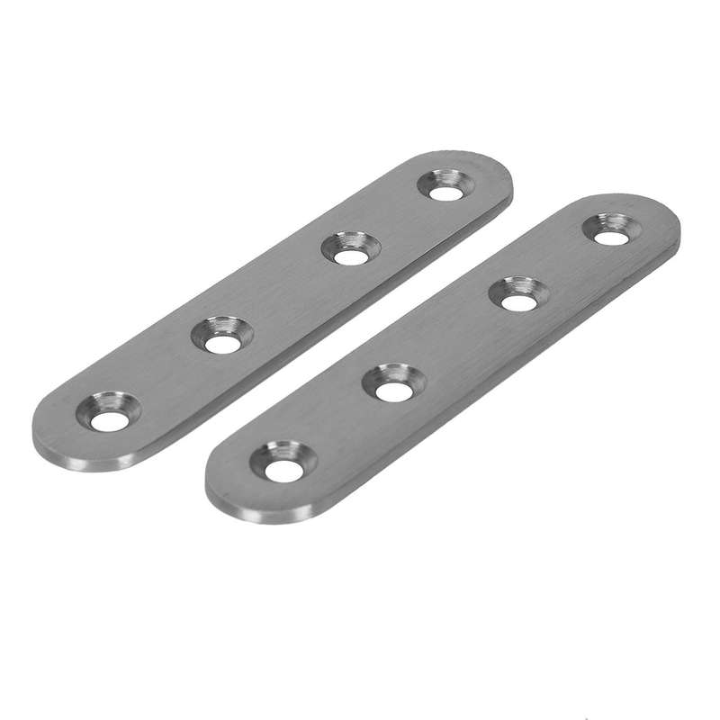 Stainless Steel Repair Mending Fixing Plate Brackets Support 8pcs