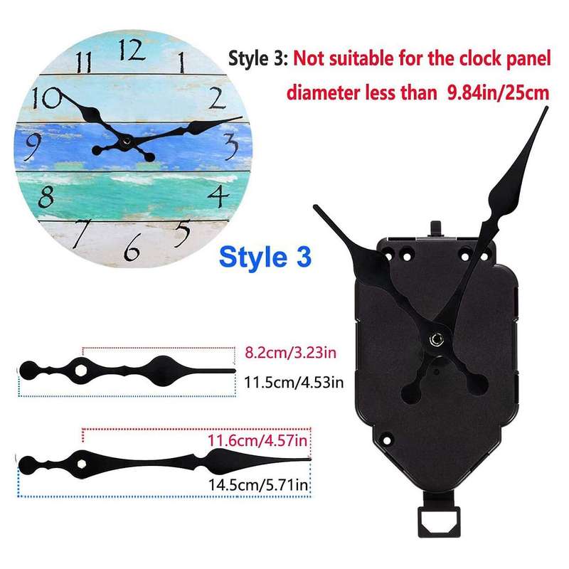 Diy Pendulum Clock Movement with 4pairs Hands for Quartz Clock Repair