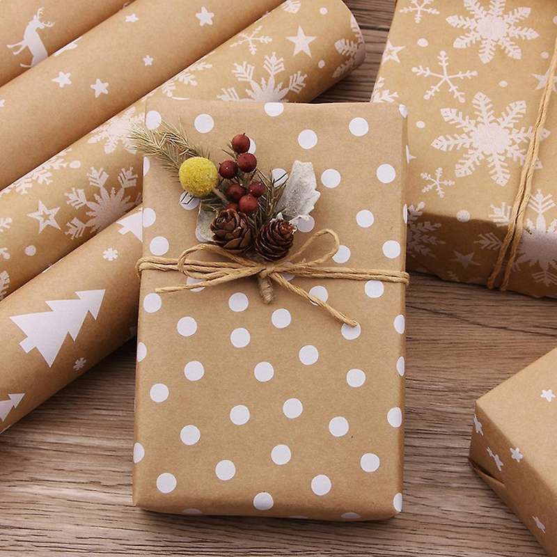For Christmas Birthday Party Wrapping Paper Set Of 5 Gift Wrap Papers